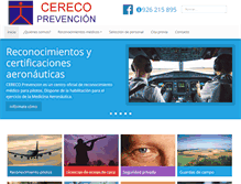 Tablet Screenshot of cerecoprevencion.com